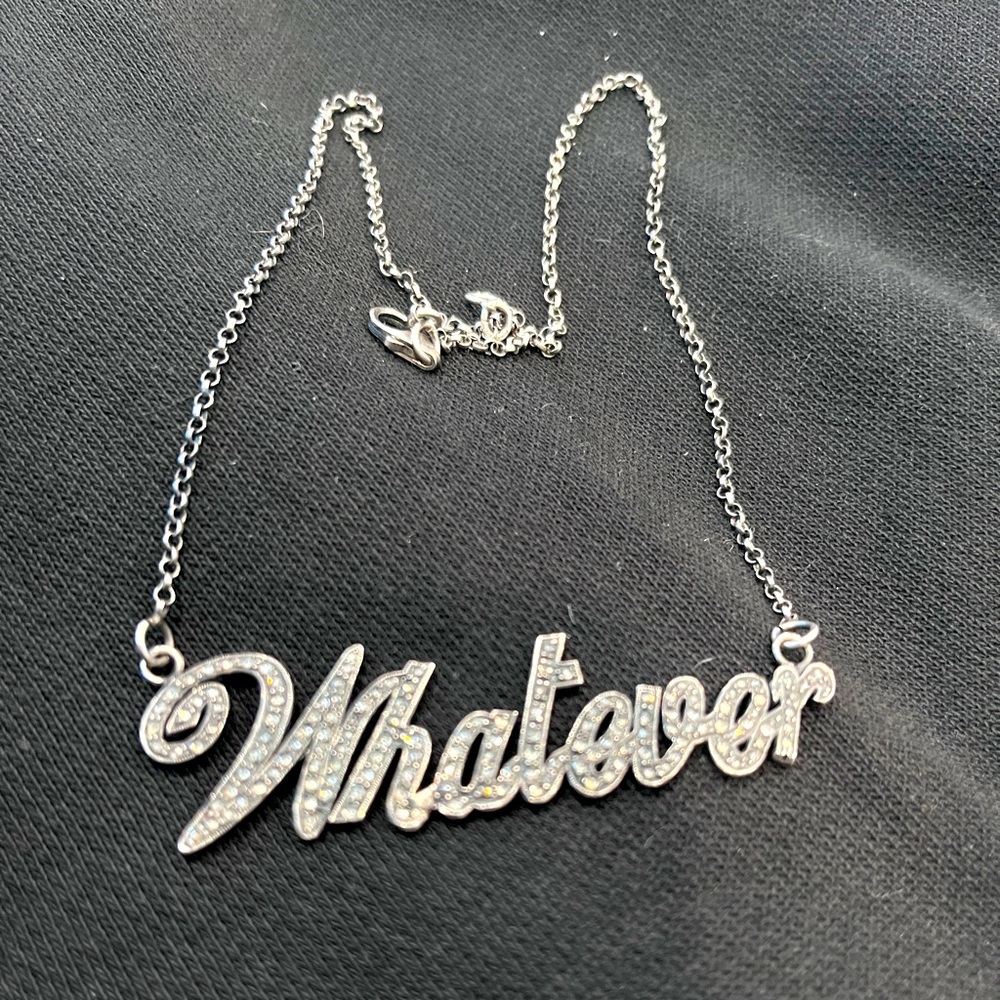 😮Jessica Kagan Cushman Diamond “WHATEVER” necklace
